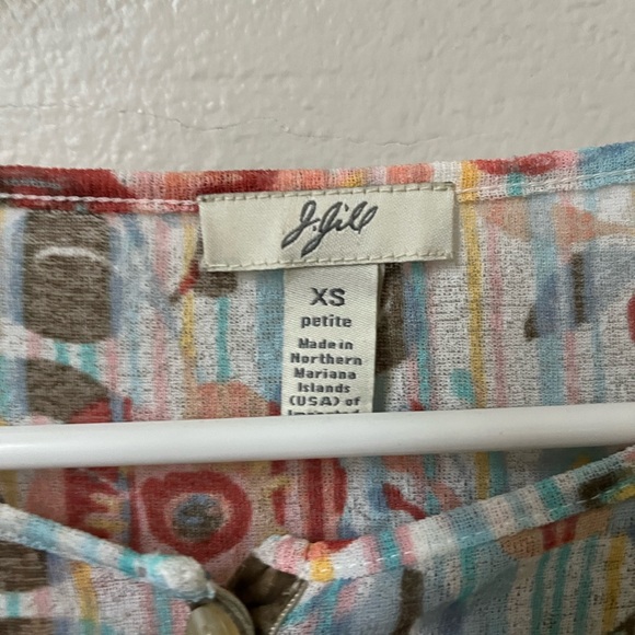 Y2K JJill sheer floral cardigan size xs - Picture 2 of 4